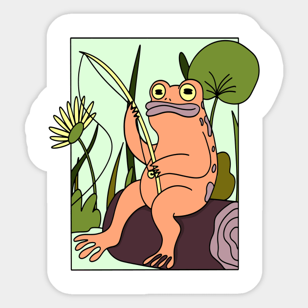 LOVER OF FROGS TOADS Sticker by POSITIVE HOBBY68